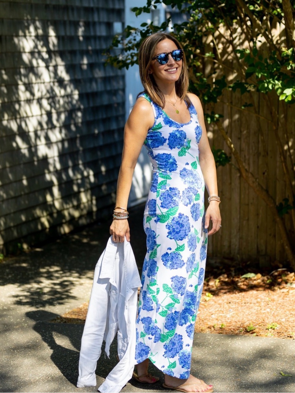 Mahi gold maxi tank dress